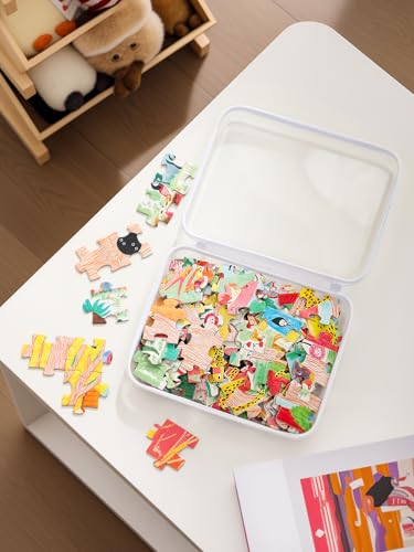3-Piece Large Clear Plastic Zippered Storage Organizer Pouches