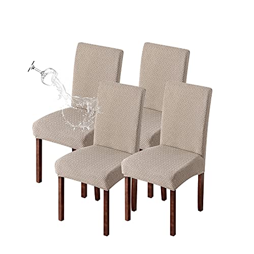 Waterproof Dining Chair Covers Set of 4 | Removable & Machine Washable