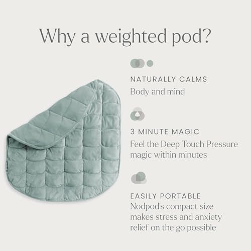 6.5lb Compact Weighted Blanket for Relaxation and Sleep, Sage Green