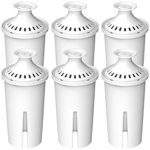 Water Pitcher Replacement Filters - NSF Certified, BPA-Free (6 Pack)