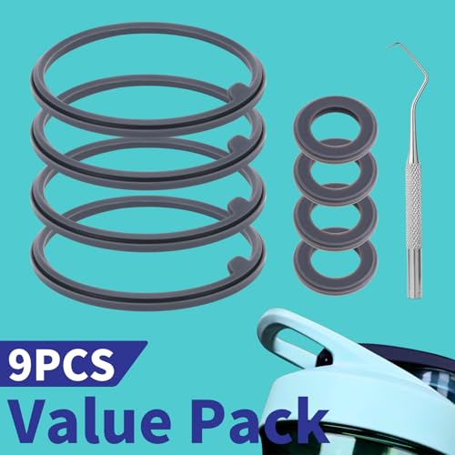Silicone Gasket Replacement Set for 24-28oz Shaker Cups, 9-Piece Kit