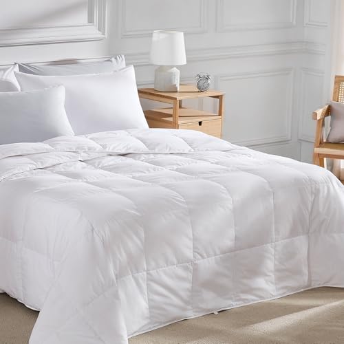 Pacific Coast Lightweight Goose Feather Down Fiber Comforter - King Size White