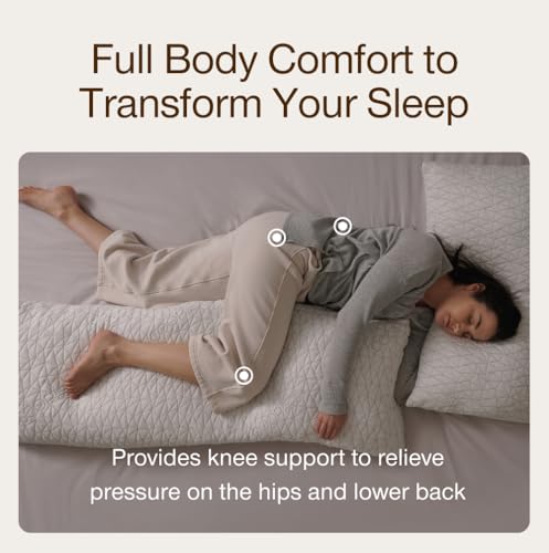Adjustable Body Pillow for Back, Hip & Knee Support - 20x54