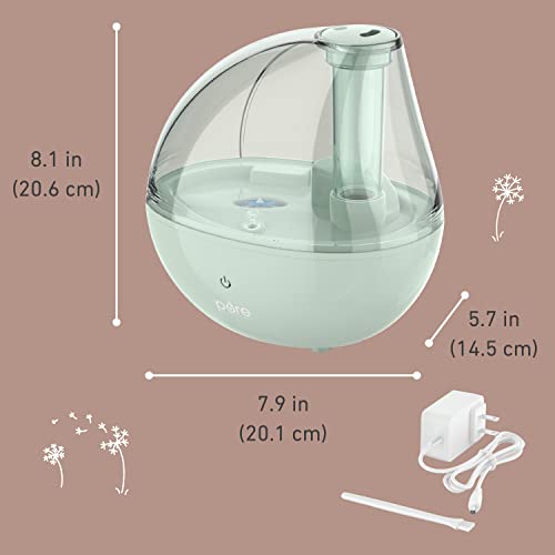 Ultrasonic Cool Mist Humidifier and Soft Glow Night Light for Nursery