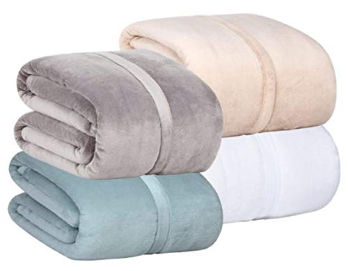 Berkshire Serasoft Plus Plush Polyester Blanket, Grey Full/Queen