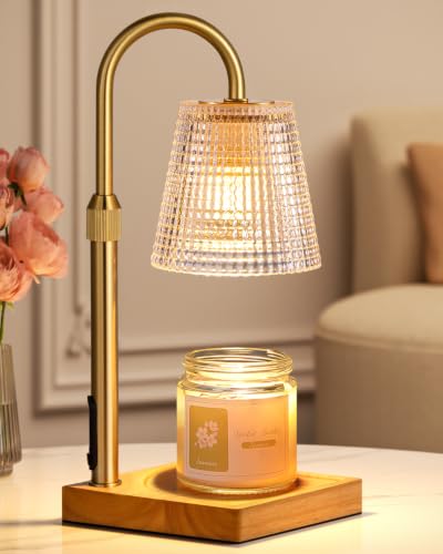 Candle Warmer Lamp with Timer - Adjustable Height Electric Wax Warmer