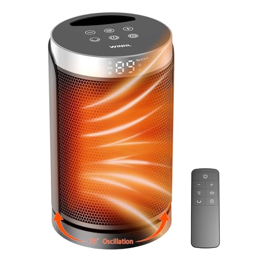 Portable Electric Space Heater 1500W PTC Ceramic with Remote Control