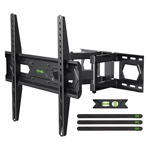Full Motion TV Wall Mount Bracket for 32-74 Inch TVs, Swivel & Tilt Dual Arms