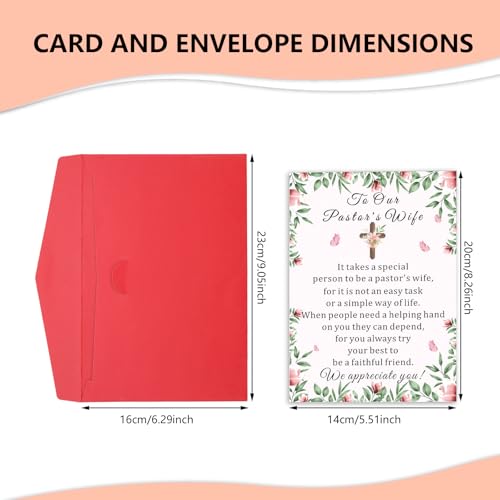 Pastors Wife Appreciation Card - Christian Thank You Greeting Card
