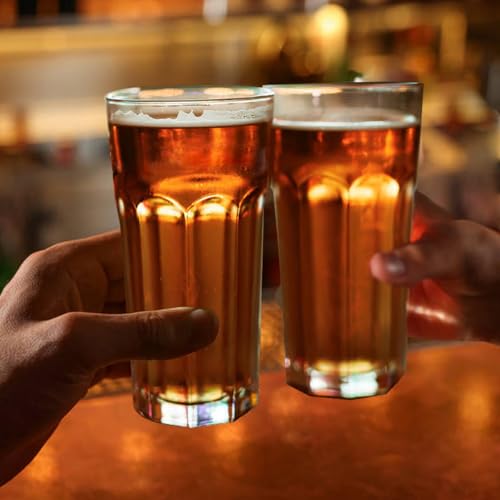 Etolies 16oz Highball Glass Set of 9 - Durable Cocktail & Beverage Glassware