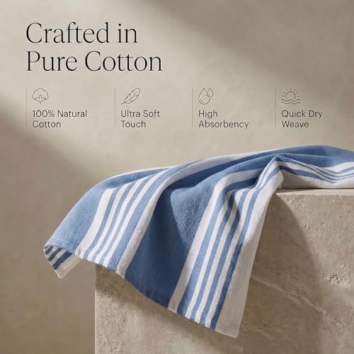 100% Cotton Kitchen Towels 20x30 Inch - Absorbent Dish Towels (Set of 6)