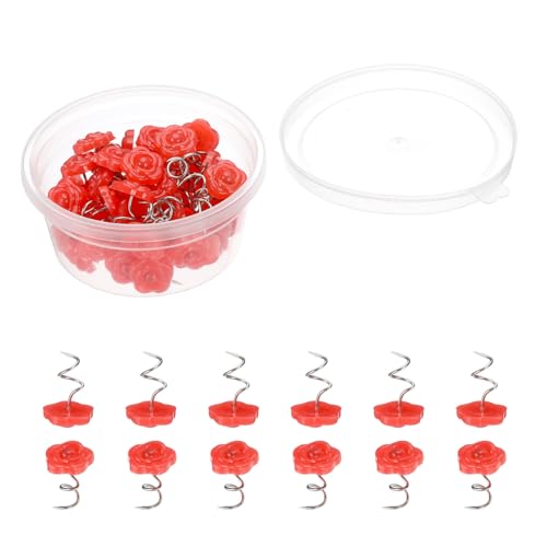 50 Pcs Upholstery Twist Pins for Furniture & Slipcovers - Red Rose