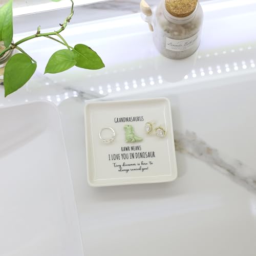 Granma Dinosaur Ring Dish Tray - Unique Grandma Mother’s Day Christmas Gift