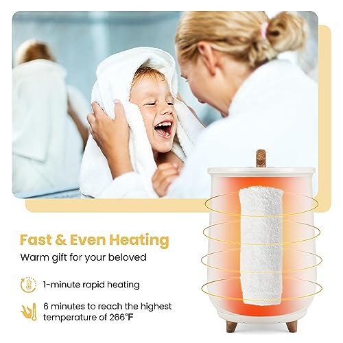 Tangkula 23L Grey Towel Warmer Bucket with Adjustable Temperature & Fragrance Holder