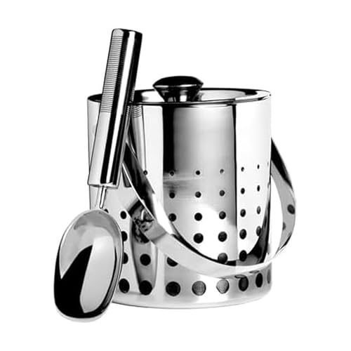 Mikasa Cheers Stainless Steel Ice Bucket & Scoop Set - 64oz Home Barware