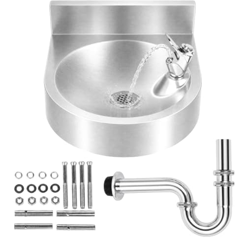 Wall-Mounted Stainless Steel Commercial Drinking Fountain, Hydration Station