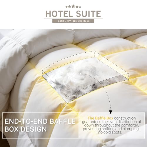 Feather Down Comforter Twin Size | Luxurious All-Season Bedding