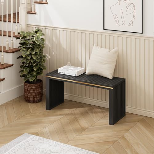 35-Inch Bamboo Dining Bench, Farmhouse Entryway Seating, 450lb Capacity