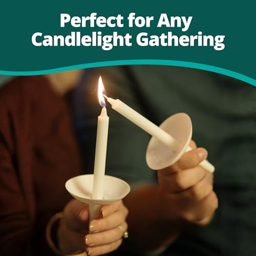 Concordia Supply Pack of 50 Plastic Candle Holder Drip Protectors for Church Services