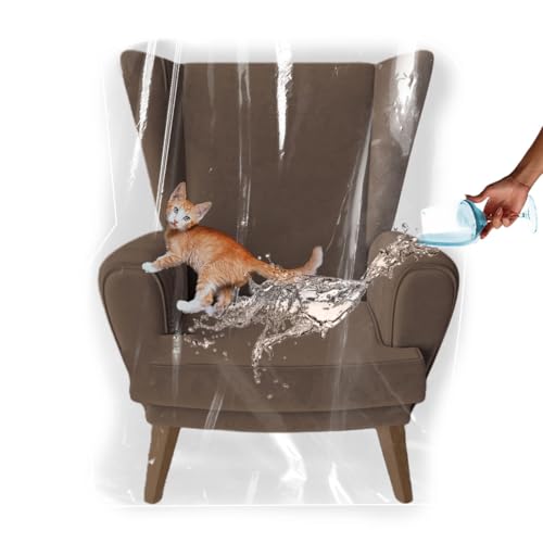 Heavy Duty Clear Plastic Recliner Cover - Waterproof Vinyl Protector