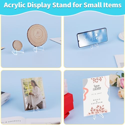 20 Pcs Acrylic Card Display Stands, 2.2 Inch Mini Easel for Trading Cards