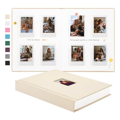 Mini Photo Album for 2x3 Inch Film, 112 Pockets with Memo Writing Space