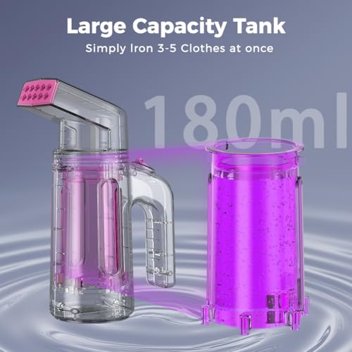Blesgam Portable Travel Clothes Steamer Handheld 180ml 700W