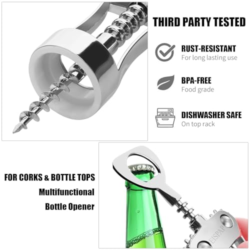 Eispap Heavy Duty Winged Corkscrew with Bottle Opener - Standard Edition