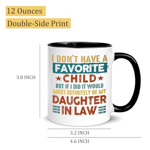Funny Daughter-in-Law Coffee Mug - Favorite Child Joke 12oz Style A