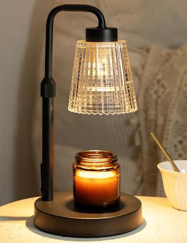 GODONLIF Height-Adjustable Candle Warmer Lamp with Timer and Dimmable Wax Melt Light