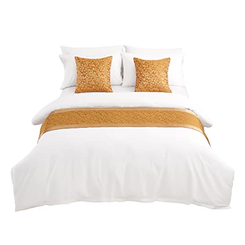 AMBERIS Smooth Comfort Bed Runner Scarf for Home & Hotel Bedding
