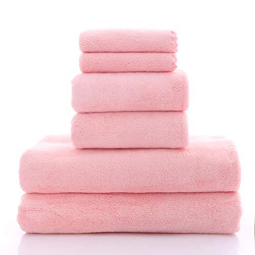 MOONQUEEN Ultra Soft Microfiber Towel Set - Quick Dry Bath Towels, 6 Pcs