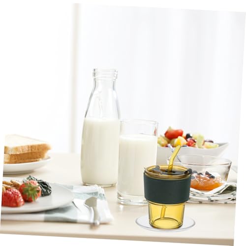 Garneck 2-Pack Small Clear Glass Tea and Coffee Saucers 3.3'' - Elegant, Durable Drinkware