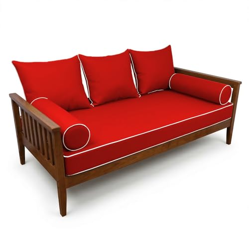 Outdoor Twin Daybed Cushion Cover Set - Water-Resistant & UV Protected