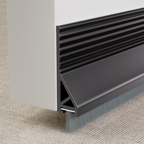 39" Adhesive Door Sweep Brush - Under Door Draft Stopper & Seal Strip