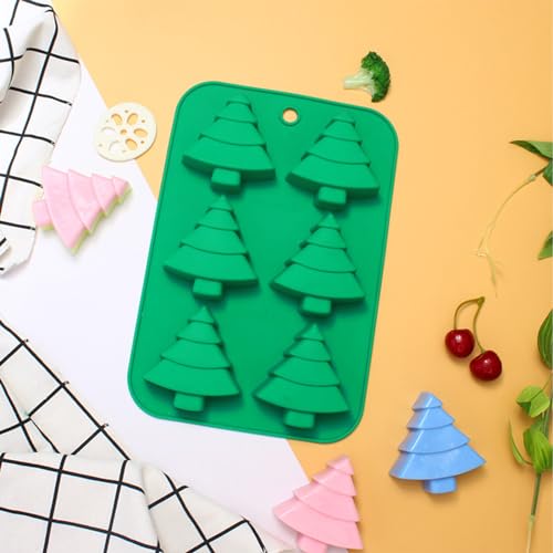 Christmas Tree Silicone Molds (2pcs) for Cake, Soap, Candy & Candles