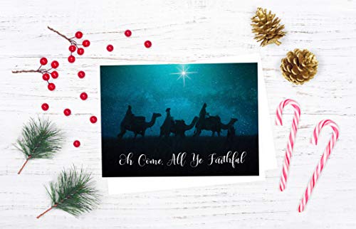 Religious Christmas Cards Pack of 24 - Scripture Bible Verse Greeting Cards
