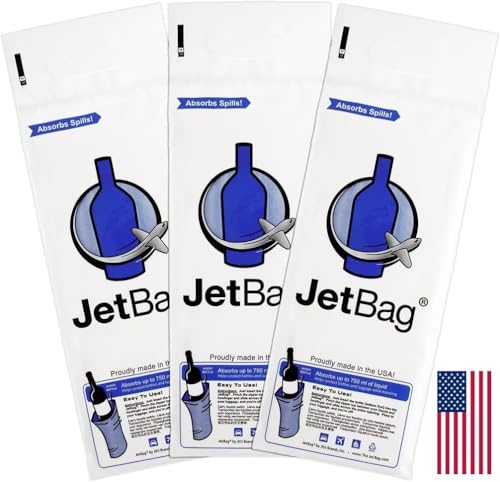 Reusable Wine Bottle Travel Protector Bags - Leak Proof Bottle Sleeves, 3 Pack