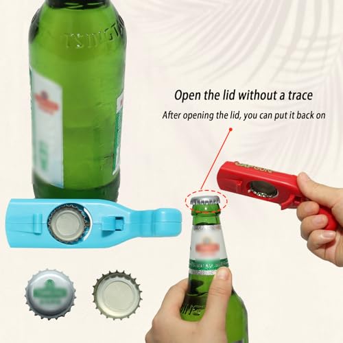 Yuoqin Black Cap Gun Bottle Opener - Fun Novelty Beer Opening Tool Gift for Parties