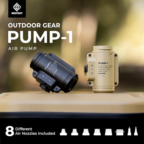 NESTOUT Pump-1 Air Pump for Camping - Quiet Dual-Speed Inflator