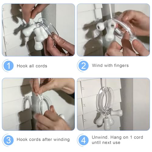 12 Pack Blind Cord Winder, Safety Cord Organizer for Blinds and Shades