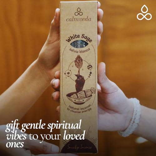 Organic California White Sage Incense Sticks - 9 Inch Smudge Sticks (24 Pack)