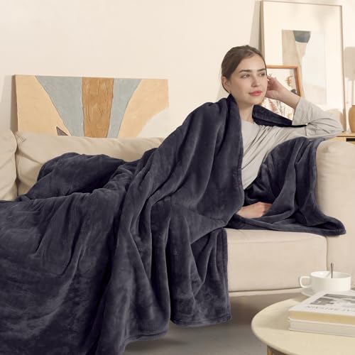 Electric Heated Blanket Full Size - Soft Flannel with 6 Heat Settings & Auto Shut-Off