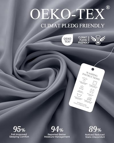 Cooling Comforter - Lightweight Down Alternative Blanket for Night Sweats, Queen 90x90 (Mist Gray)