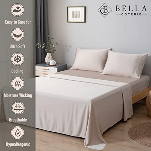 Bella Coterie Luxury Bamboo Viscose King Sheet Set - 18" Deep Pocket