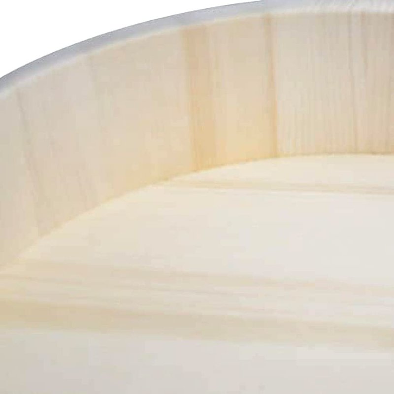 TIKUSAN Wooden Hangiri Sushi Rice Mixing Tub PP Band Made in Japan Made of Momi Fir Sushi Rice Bowl Sushi Oke (13")