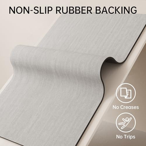 Mecko Ultra Thin Bath Mat 16"x24" Quick Dry Non-Slip Bathroom Rug