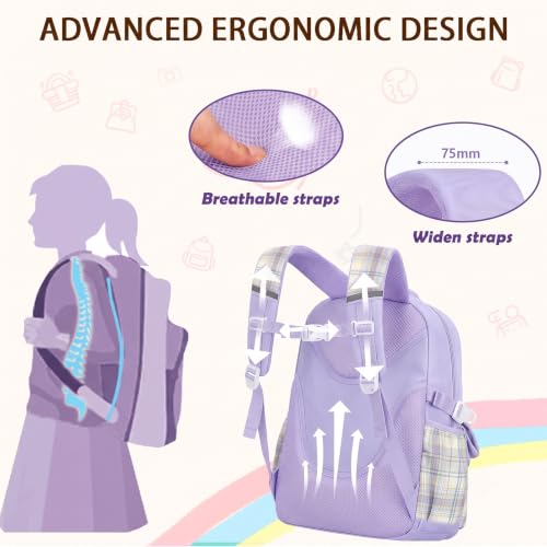 Cute Kawaii Girls School Backpack for Kids Teens & Elementary Students