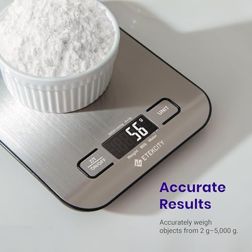 Etekcity Digital Kitchen Food Scale, Stainless Steel Grams and Ounces