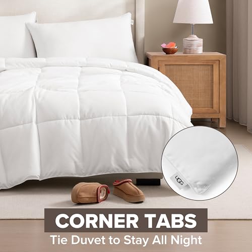 Cooling Duvet Insert Comforter for Full/Queen Beds - Hypoallergenic & Washable